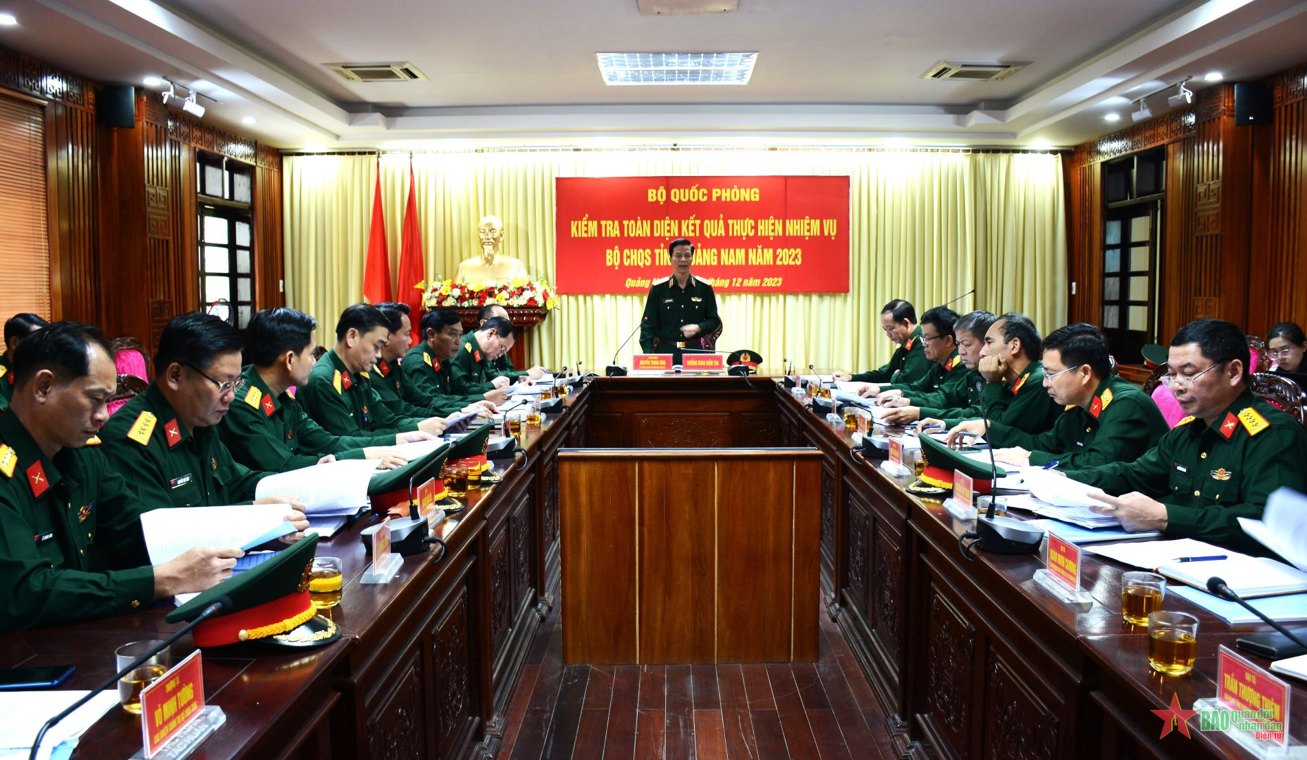 Bộ Quốc phòng kiểm tra tại Bộ tư lệnh Vùng Cảnh sát biển 2, Bộ Chỉ huy Bộ đội Biên phòng tỉnh Quảng Nam và Bộ Chỉ huy Quân sự tỉnh Quảng Nam