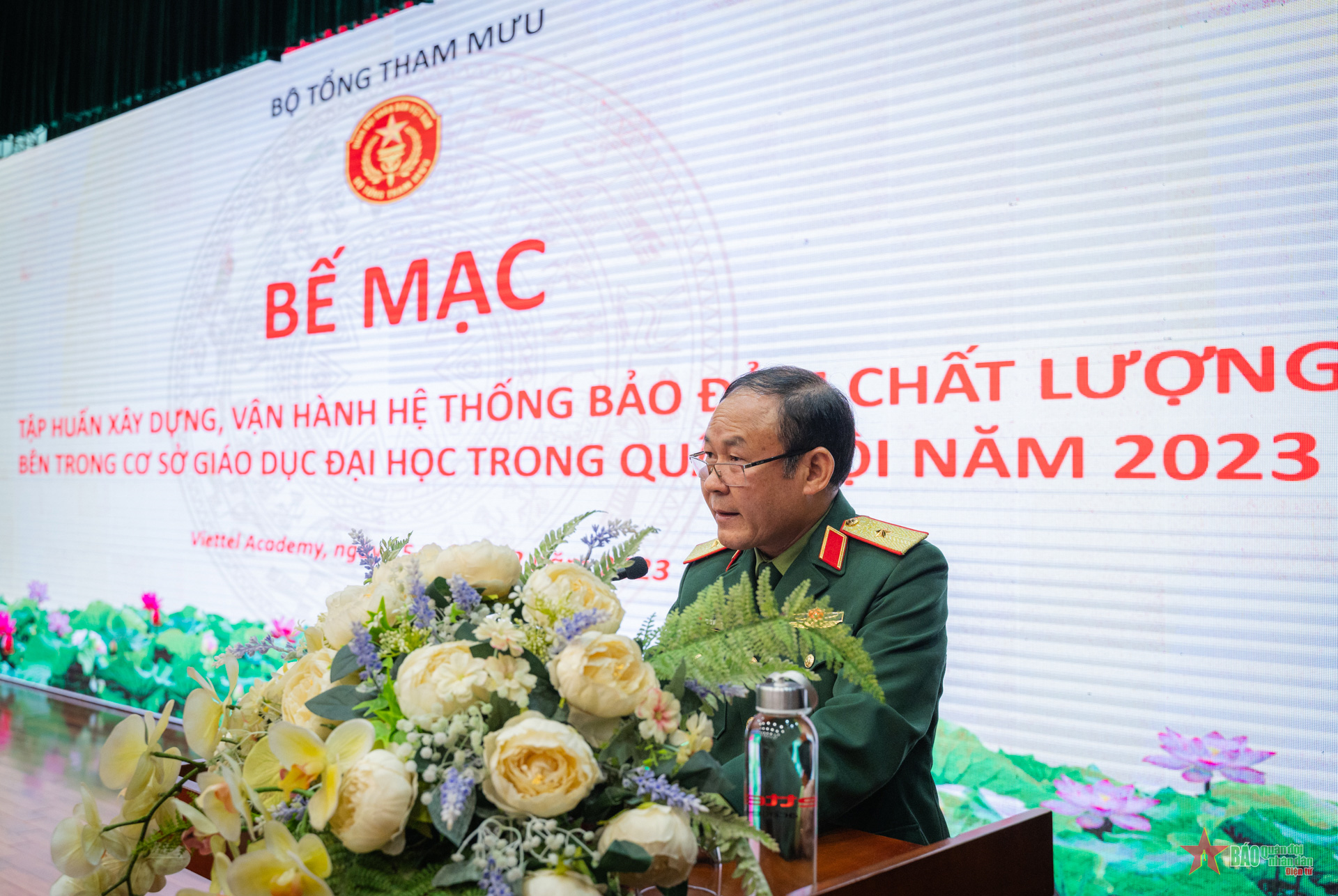 Bế mạc tập huấn về bảo đảm chất lượng bên trong cơ sở giáo dục cho các trường Quân đội