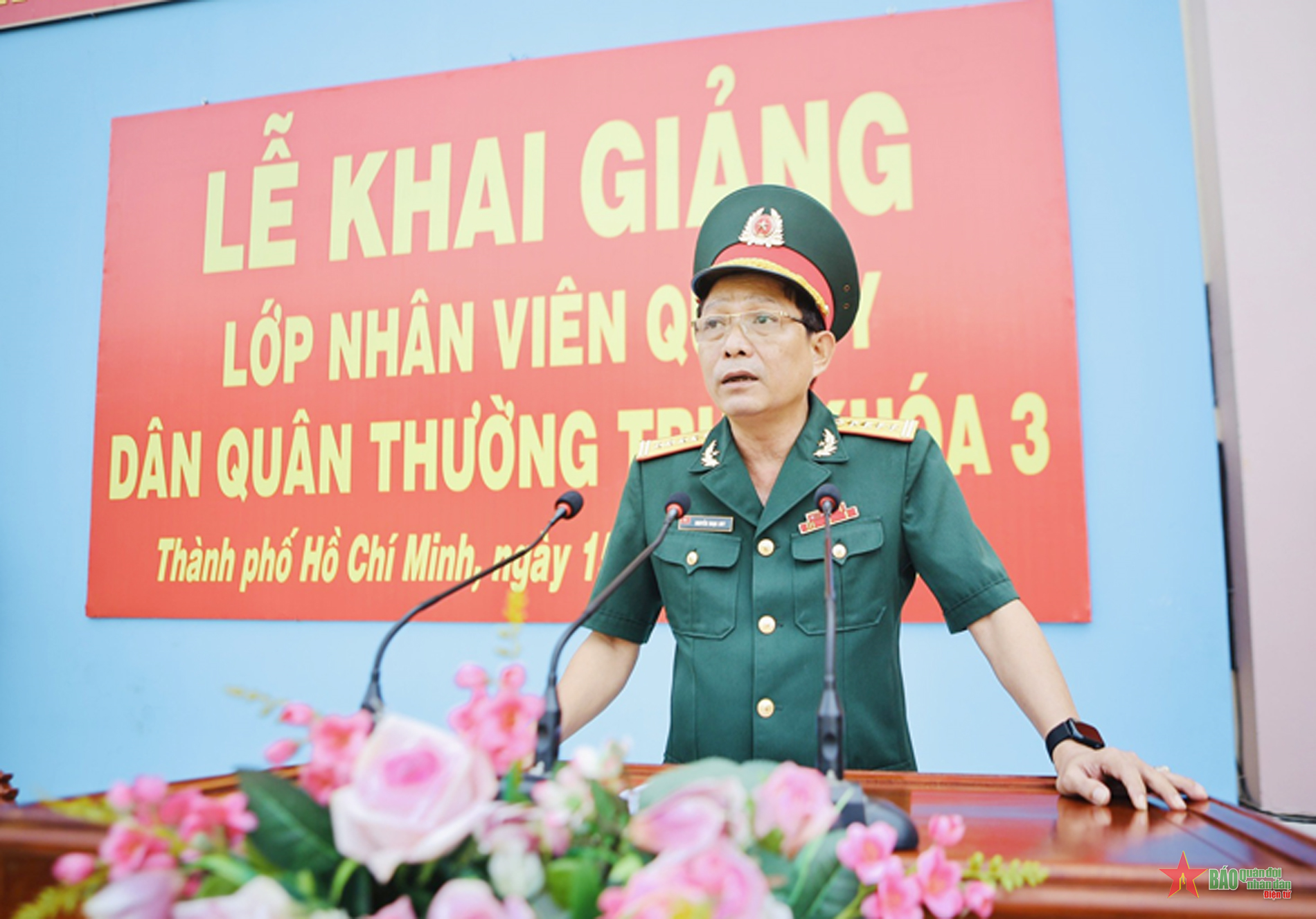 Trường Cao đẳng Hậu cần 2 khai giảng lớp nhân viên quân y dân quân