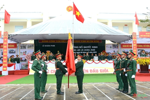 Trung tướng Phạm Trường Sơn dự Lễ công bố Quyết định thành lập Lữ đoàn Phòng hóa 88