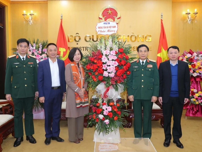 Thông tấn xã Việt Nam chúc mừng Bộ Quốc phòng nhân kỷ niệm 79 năm Ngày thành lập Quân đội nhân dân Việt Nam