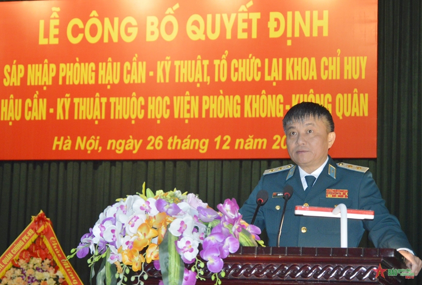 Học viện Phòng không-Không quân: Công bố quyết định sáp nhập