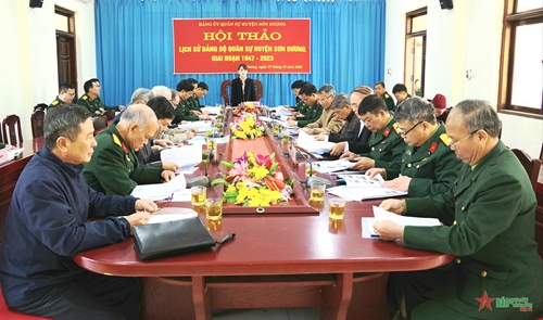 Tuyên Quang: Hội thảo Lịch sử Đảng cỗ Quân sự thị trấn Sơn Dương, quy trình tiến độ 1947-2023