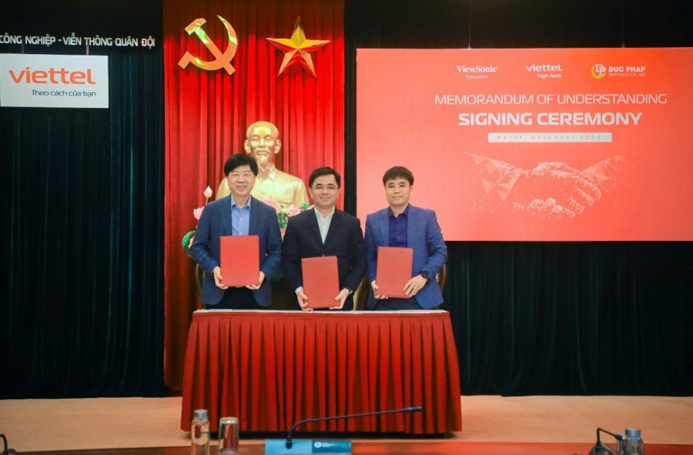 ViewSonic - Viettel hợp tác triển khai ứng dụng Hệ sinh thái giáo dục