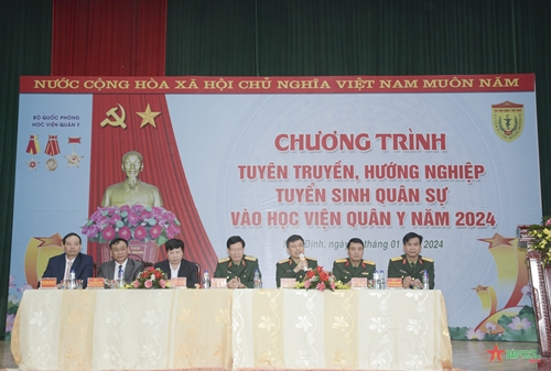 Học viện Quân y tuyên truyền, hướng nghiệp tuyển sinh tại tỉnh Nam Định