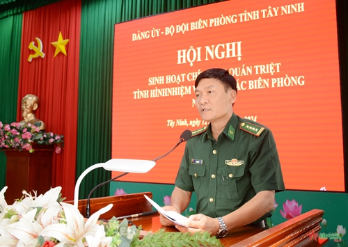 Bộ đội Biên phòng tỉnh Tây Ninh sinh hoạt chính trị đầu năm 2024