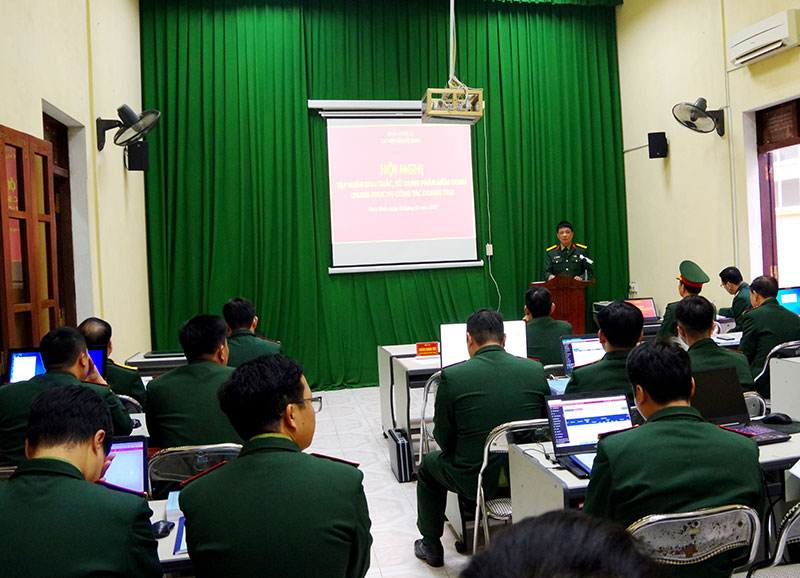 Quân đoàn 12: Tập huấn khai thác, sử dụng phần mềm dùng chung phục vụ công tác doanh trại
