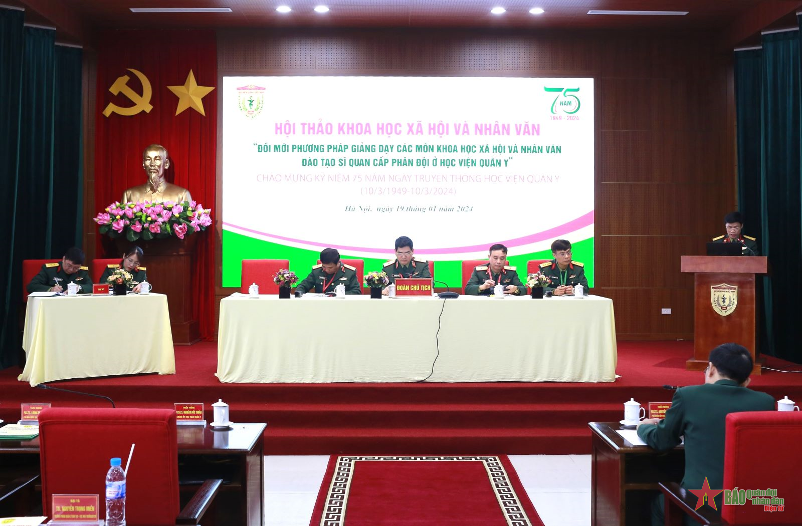 Học viện Quân y nâng cao hiệu quả giảng dạy các môn Khoa học xã hội và nhân văn đào tạo sĩ quan cấp phân đội