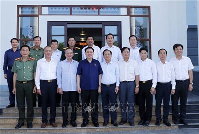 View - 	Chủ tịch Quốc hội Vương Đình Huệ gặp mặt BTV Tỉnh ủy Bạc Liêu