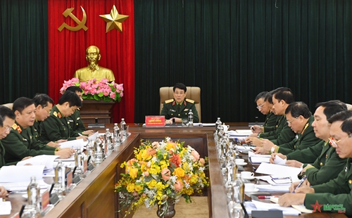 Đại tướng Lương Cường chủ trì Hội nghị Ban Chủ nhiệm Tổng cục Chính trị Quân đội nhân dân Việt Nam