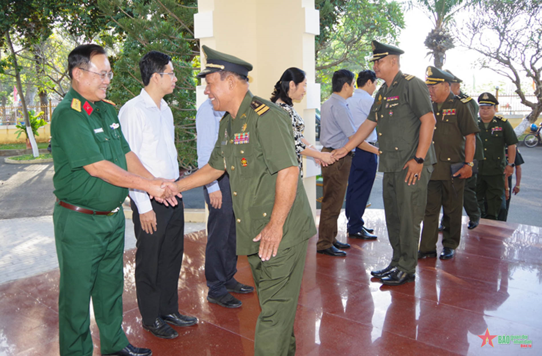 Tiểu khu Quân sự tỉnh Kampong Chhnang, Campuchia thăm, chúc Tết tại Bình Thuận