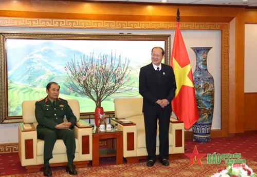 Thượng tướng Phùng Sĩ Tấn thăm, chúc Tết Trung ương Hội Cựu chiến binh Việt Nam
