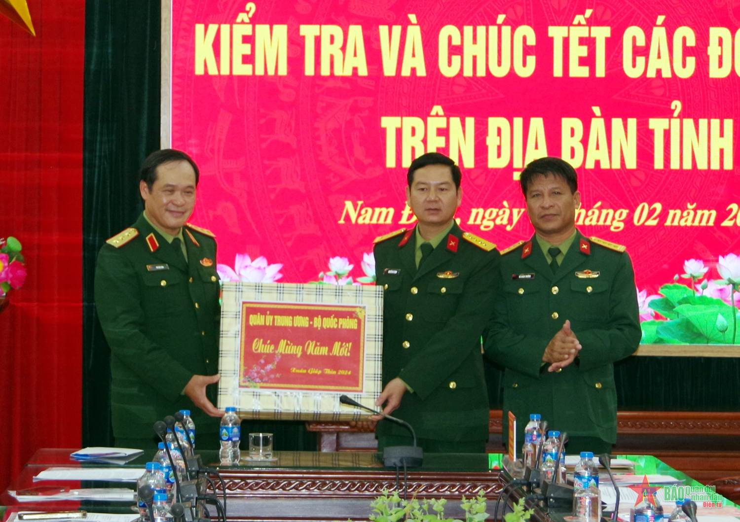 Thượng tướng Vũ Hải Sản thăm, kiểm tra các đơn vị trên địa bàn tỉnh Nam Định