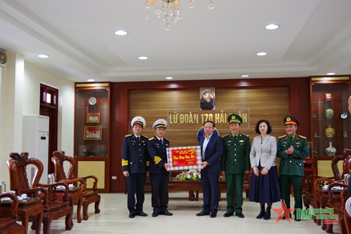 Bí thư Tỉnh ủy Quảng Ninh thăm, chúc Tết Lữ đoàn 170 Hải quân