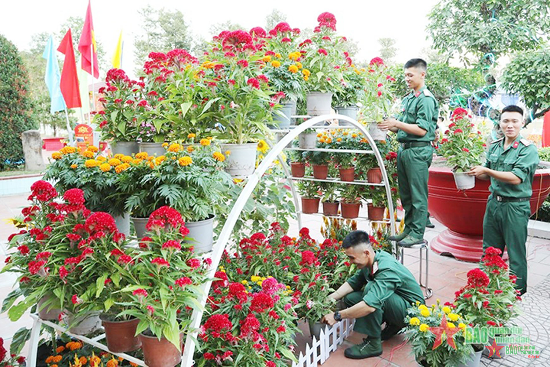 Không gian văn hoá Tết chiến sĩ ở Lữ đoàn Phòng không 77