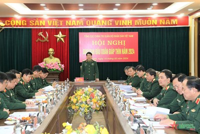 View - 	Đại tướng Lương Cường chủ trì giao ban Tổng cục Chính trị đầu Xuân