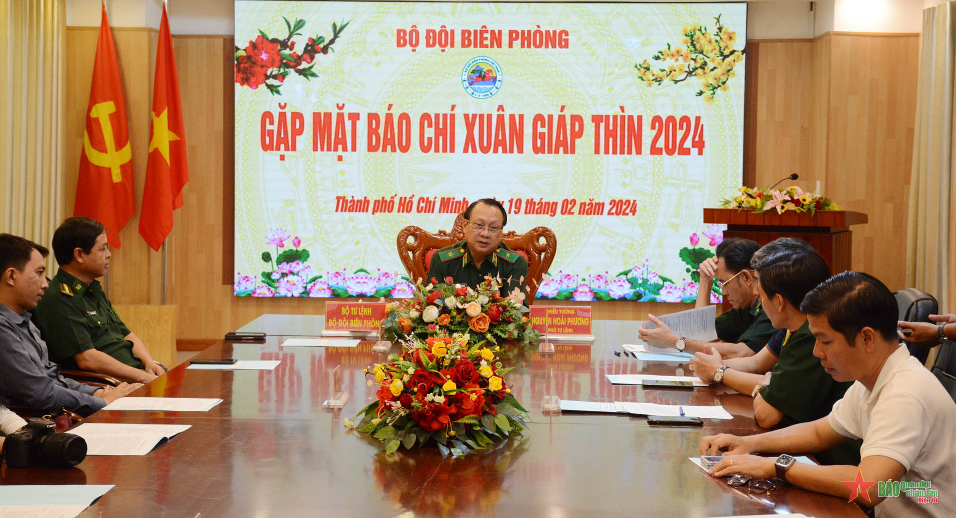 Bộ tư lệnh Bộ đội Biên phòng gặp mặt báo chí Xuân Giáp Thìn 2024