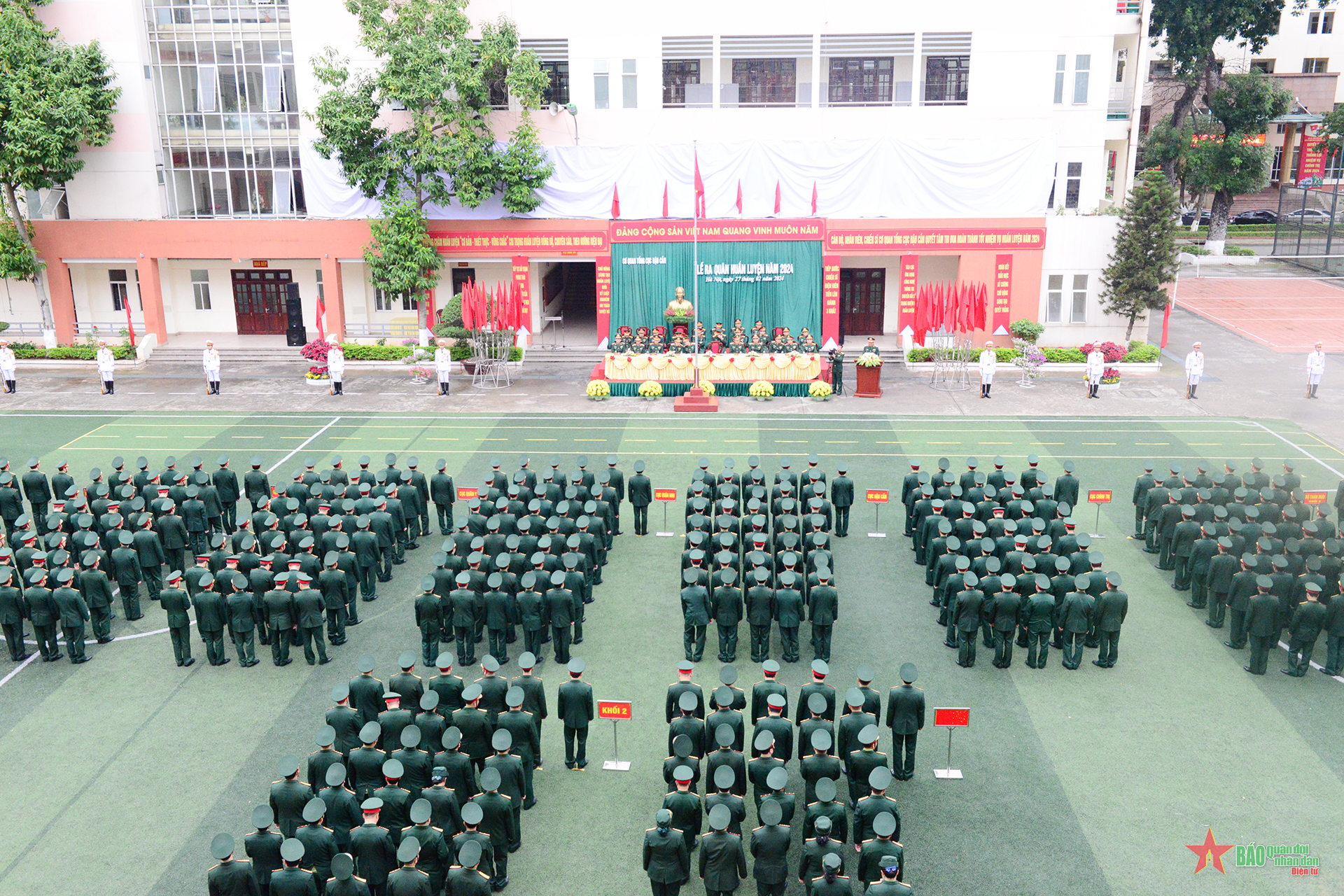 Cơ quan Tổng cục Hậu cần tổ chức Lễ ra quân huấn luyện năm 2024