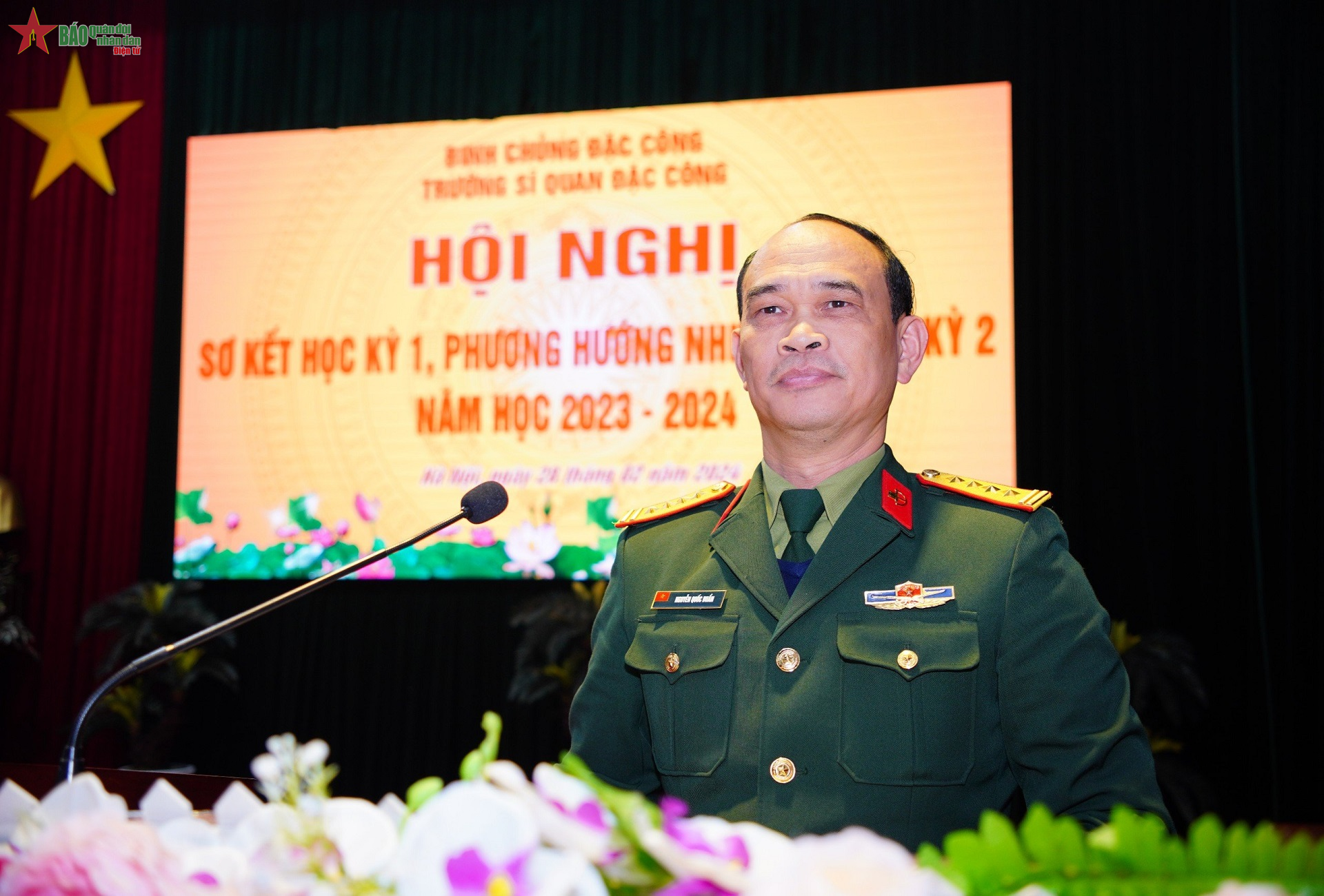 Trường Sĩ quan Đặc công sơ kết học kỳ I năm học 2023 - 2024