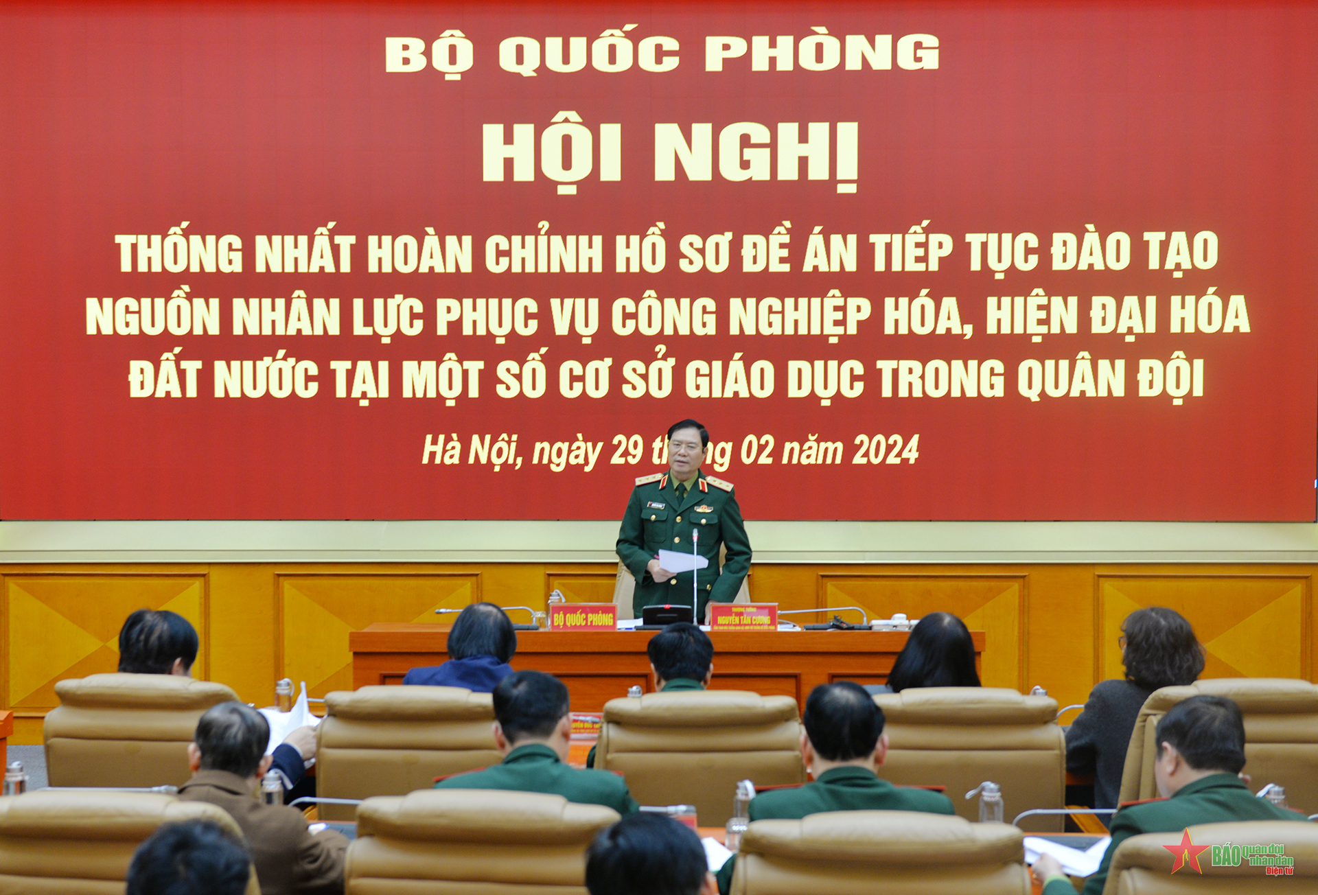 Thượng tướng Nguyễn Tân Cương: Sớm hoàn chỉnh đề án đào tạo hệ dân sự trong các trường Quân đội