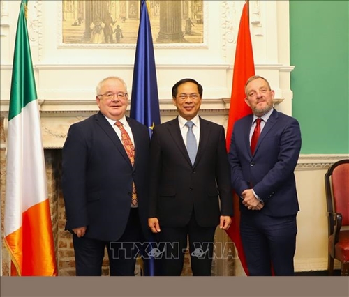 Bộ trưởng Bộ Ngoại giao Bùi Thanh Sơn gặp Chủ tịch Thượng viện và Chủ tịch Hạ viện Ireland