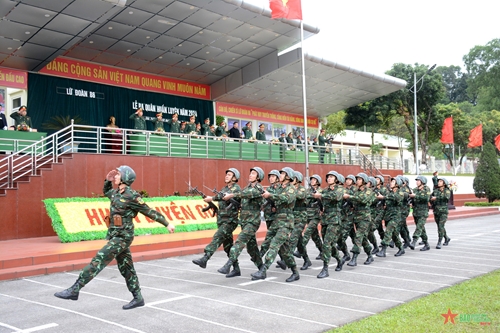 Thượng tướng Nguyễn Văn Nghĩa dự Lễ ra quân huấn luyện năm 2024 tại Lữ đoàn 86