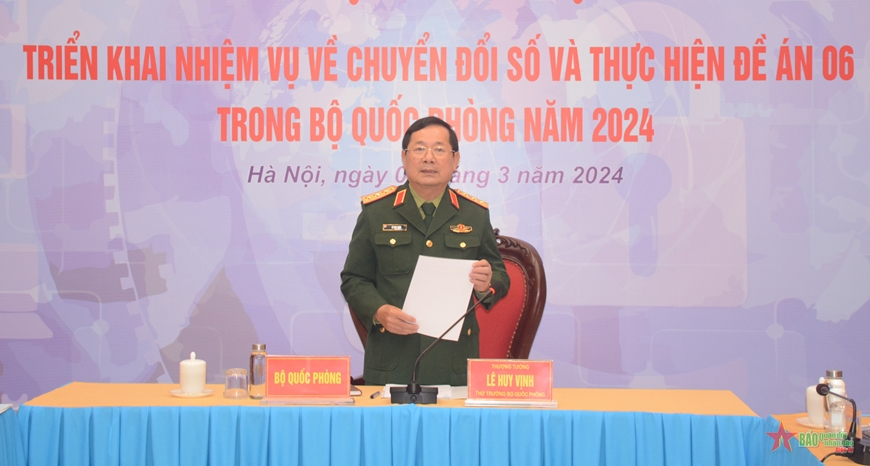 Bộ Quốc phòng triển khai đồng bộ nhiều giải pháp thúc đẩy chuyển đổi số