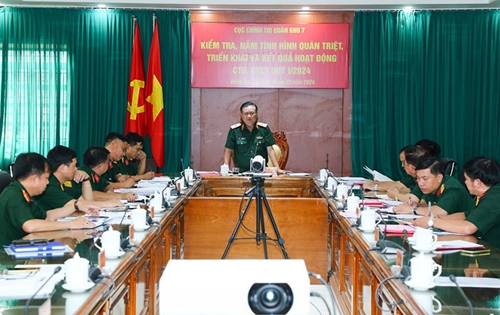 Cục Chính trị Quân khu 7 kiểm tra công tác Đảng, công tác chính trị tại Bộ CHQS tỉnh Đồng Nai