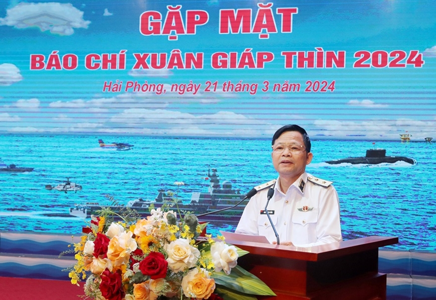 Quân chủng Hải quân tổ chức gặp mặt báo chí Xuân Giáp Thìn 2024