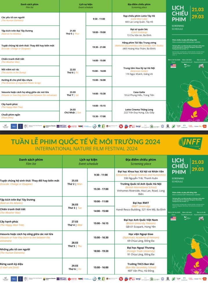 Tuần lễ Phim quốc tế về môi trường tại Hà Nội