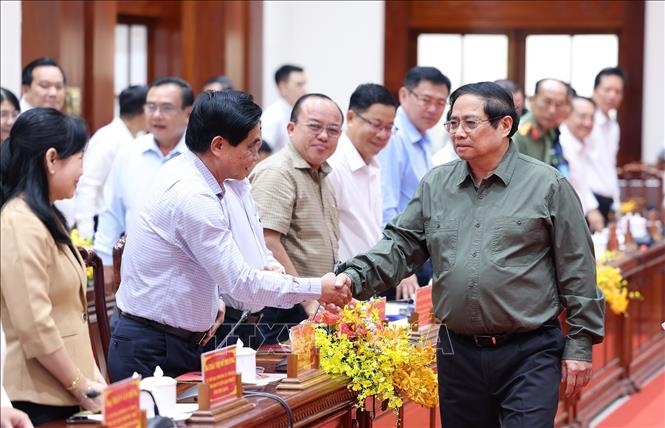Thủ tướng Phạm Minh Chính: Tiền Giang phải phát triển hài hòa kinh tế, văn hóa, xã hội, môi trường, đảm bảo quốc phòng, an ninh