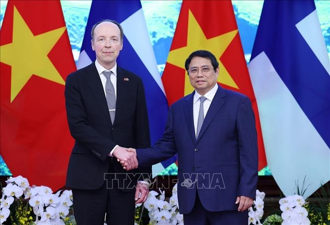 Thủ tướng Phạm Minh Chính hội kiến Chủ tịch Quốc hội Phần Lan