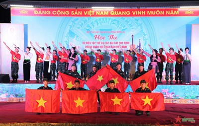 View - 	Bộ CHQS tỉnh Sơn La tổ chức Hội thi vũ điệu tập thể và các bài hát quy