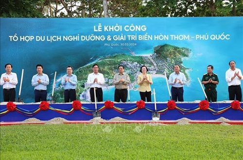 Thủ tướng Phạm Minh Chính dự khởi công Tổ hợp du lịch, nghỉ dưỡng và giải trí biển Hòn Thơm