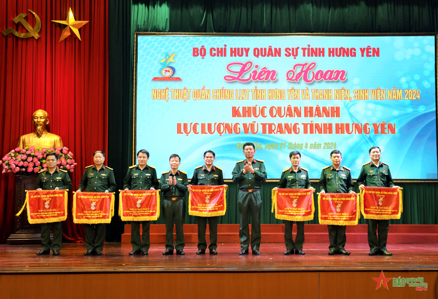 Bộ CHQS tỉnh Hưng Yên tổ chức liên hoan nghệ thuật quần chúng năm 2024