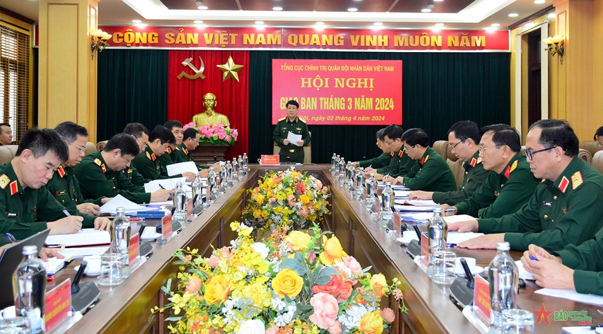 View - 	Đại tướng Lương Cường chủ trì Hội nghị giao ban Tổng cục Chính trị