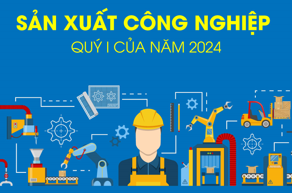 Giá trị tăng thêm toàn ngành công nghiệp quý I của năm 2024 ước tính tăng 6,18%