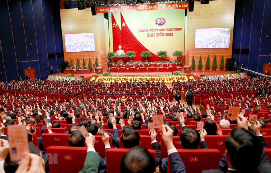 Đại hội XIII của Đảng Cộng sản Việt Nam. Ảnh minh họa / TTXVN