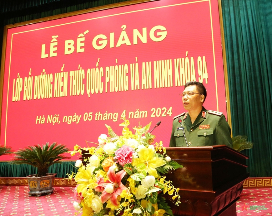 Học viện Quốc phòng bế giảng lớp bồi dưỡng kiến thức quốc phòng và an ninh khóa 94