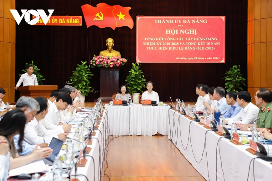 Đồng chí Trương Thị Mai dự tổng kết xây dựng Đảng của Thành ủy Đà Nẵng