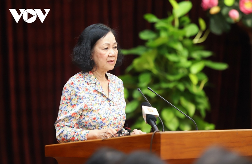 Đồng chí Trương Thị Mai dự tổng kết xây dựng Đảng của Thành ủy Đà Nẵng