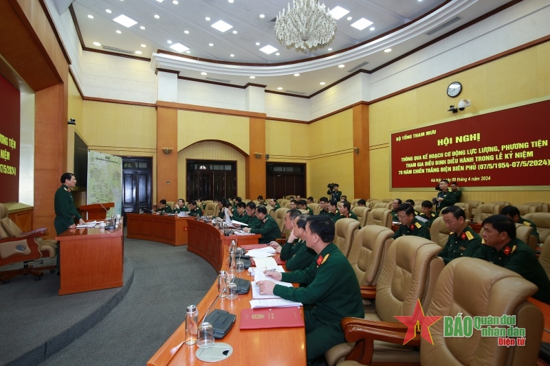 Thông qua kế hoạch cơ động lực lượng tham gia Lễ kỷ niệm Chiến thắng Điện Biên Phủ