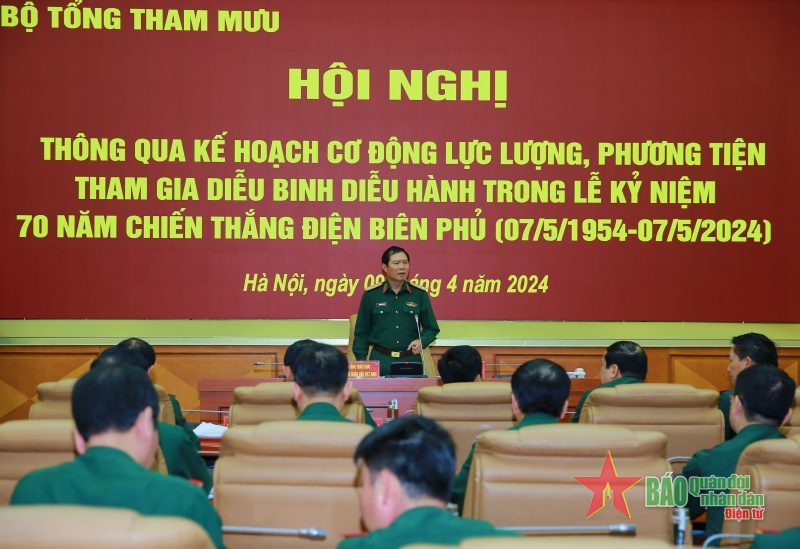 Thông qua kế hoạch cơ động lực lượng tham gia Lễ kỷ niệm Chiến thắng Điện Biên Phủ