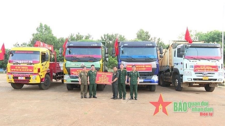 Bộ Chỉ huy Quân sự tỉnh Đắk Nông chúc Tết cổ truyền Chol Chatham Thmay của Campuchia