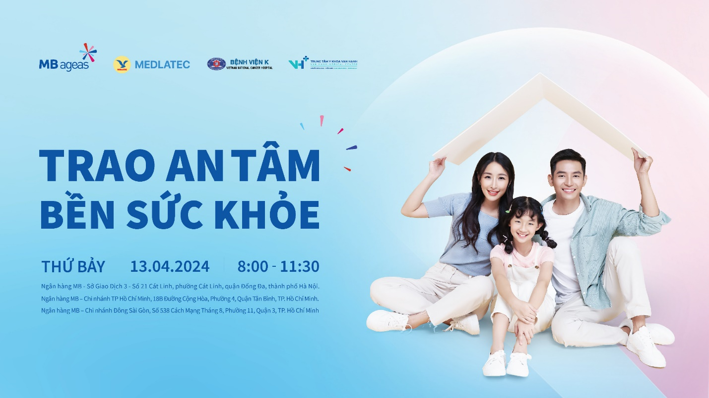 MB Ageas Life: Tri ân khách hàng - Miễn phí thăm khám sức khỏe