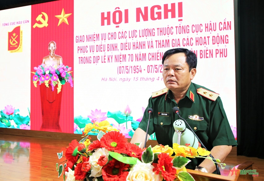Tổng cục Hậu cần giao nhiệm vụ cho các lực lượng phục vụ tại lễ kỷ niệm Chiến thắng Điện Biên Phủ