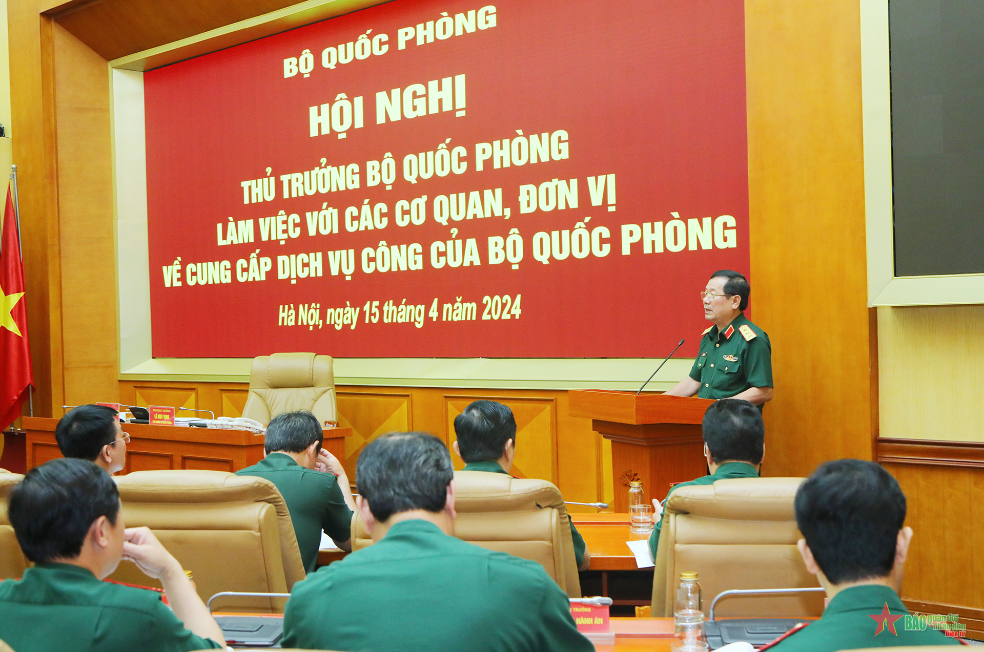 Thượng tướng Lê Huy Vịnh: Tiếp tục triển khai hiệu quả dịch vụ công của Bộ Quốc phòng