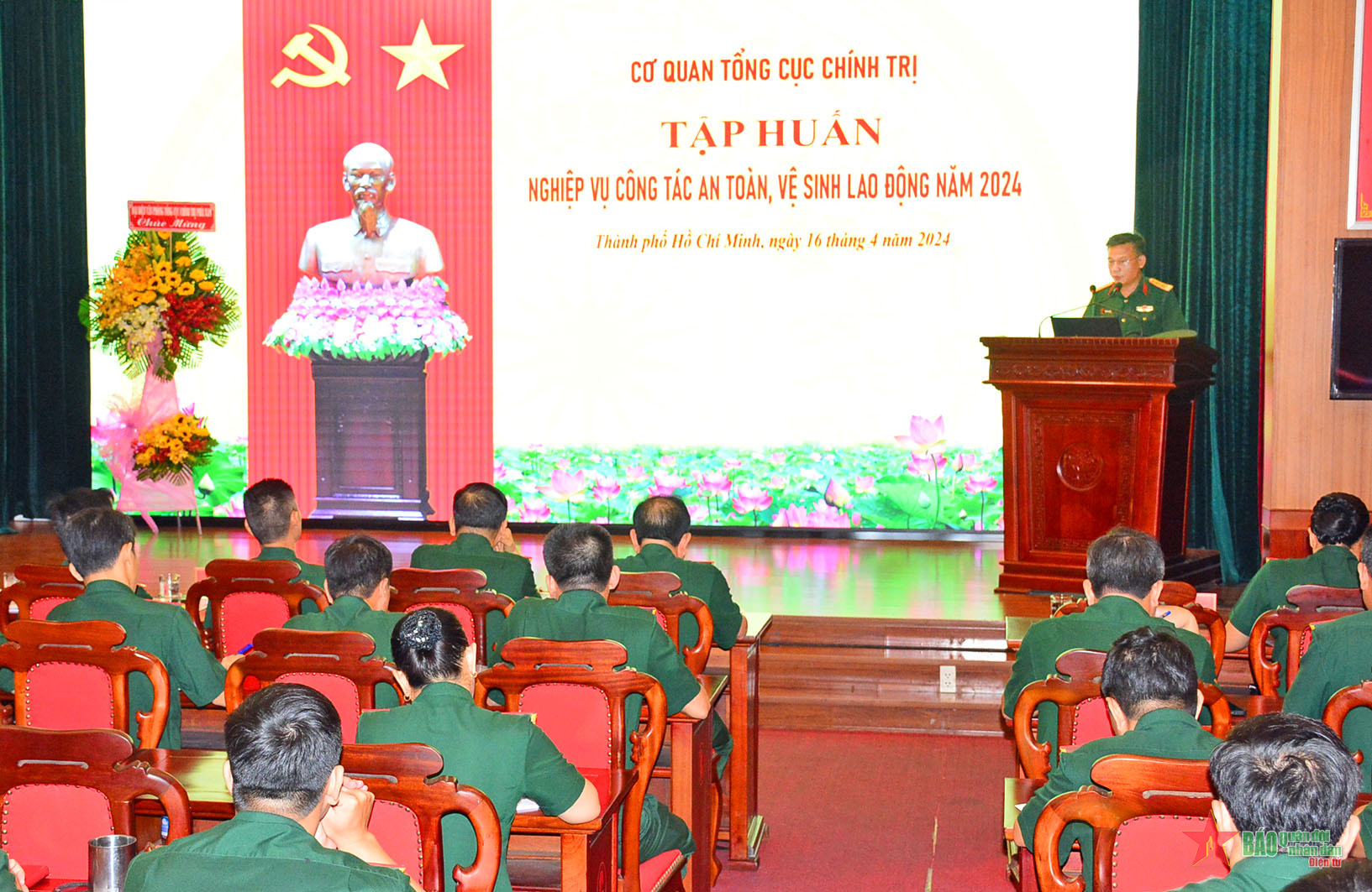 Cơ quan Tổng cục Chính trị tập huấn nghiệp vụ công tác an toàn vệ sinh lao động tại phía Nam