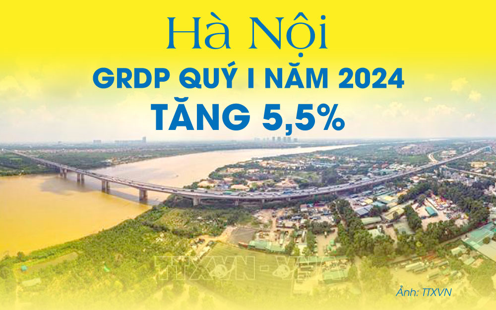Hà Nội: GRDP tăng 5,5%