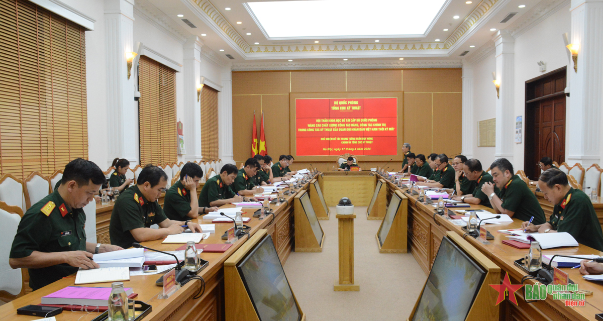 Tổng cục Kỹ thuật tổ chức Hội thảo khoa học đề tài cấp Bộ Quốc phòng